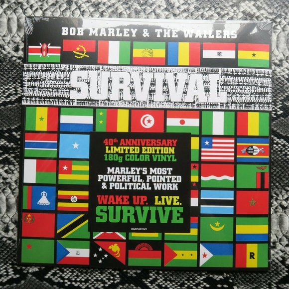 Bob Marley & The Wailers Survival LP ~ Ltd Ed 180g Clear Vinyl ~ New/Sealed! - Picture 2 of 3